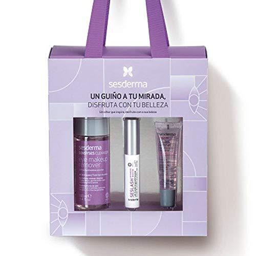 SESDERMA ESTUCHE GUIÑO A TU MIRADA Sensyses Cleanser 100ml +Seslash Serúm activador de pestañas 5ml + Glicare Gel contorno de ojos y labios 15ml