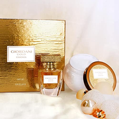 Set de Regalo ORIFLAME Giordani Gold Essenza Perfume 50ml + Crema corporal 250ml. Ideal para regalo .Mujer