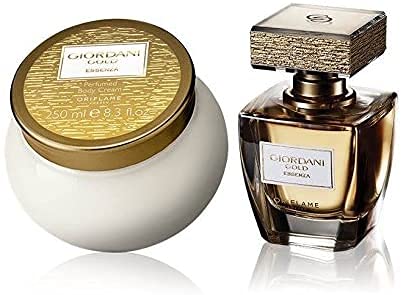 Set de Regalo ORIFLAME Giordani Gold Essenza Perfume 50ml + Crema corporal 250ml. Ideal para regalo .Mujer