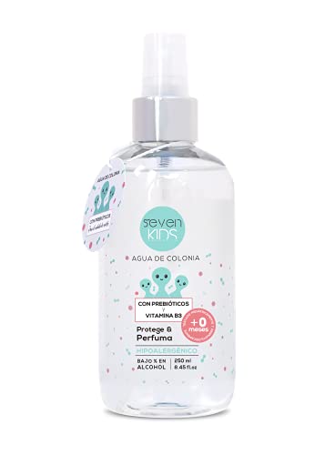 Seven Kids Agua De Colonia Infantil Con Prebióticos Y Vitamina B3 O Niacinamida Que Protege Y Perfuma, One size, 250 ml