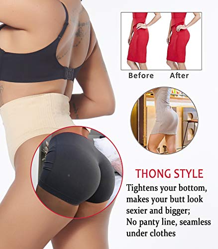 SEXYWG Fajas Tanga Braga Reductora para Mujer Entrenador de Cintura Vientre Plano Braguitas Moldeadora Adelgazante Abdomen Elástico Shaping Lenceria Shapewear Thong