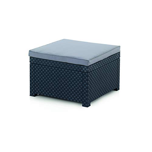 Shaf - Manhattan | Set Muebles de Salon Exterior - Conjunto Muebles Jardin Exterior 5 Plazas | Fabricado en España con Materiales Reciclados - Color Grafito