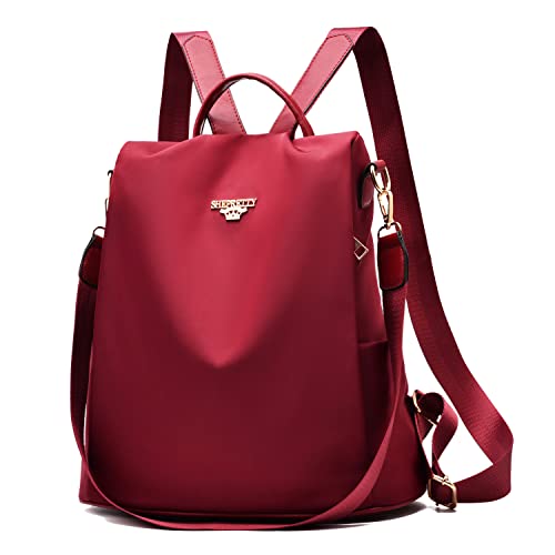 shepretty Mochila Oxford antirrobo Impermeable para Mujer, 3-8864Rojo