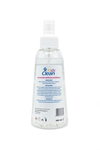 SiempreClean Kidsclean | Solución Hidroalcohólica Para Niños | 73% Alcohol | Suave Con Las Manos | Spray Higienizante Con Pulverizador 250 Ml