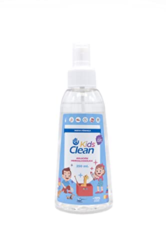 SiempreClean Kidsclean | Solución Hidroalcohólica Para Niños | 73% Alcohol | Suave Con Las Manos | Spray Higienizante Con Pulverizador 250 Ml