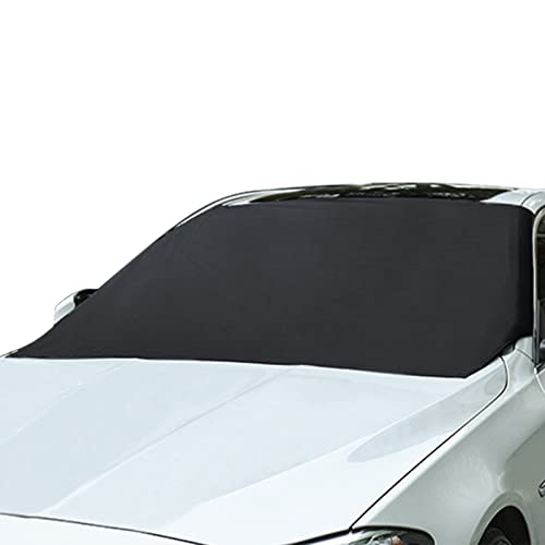 Simpeak Protector de Parabrisas, Cubierta del Parabrisas Coche Magnético Protege de Sol Viento Rayo UV Polvo, Funda Plegable Parabrisa Delantero Universal para Coche(210 X125cm)