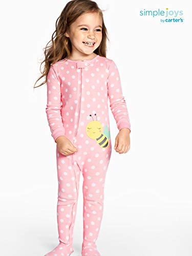 Simple Joys by Carter's Infant-and-Toddler-Pajama-Sets, Ballerina/Moon/Bee, 12 Meses