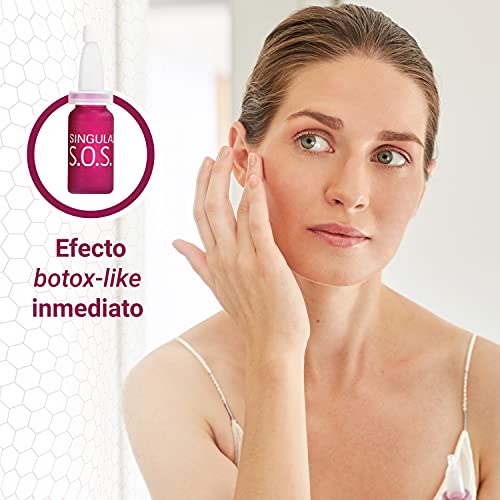 SingulaDerm - XPERT S.O.S. 4 viales x 10 ml cada uno - Efecto botox-like inmediato - Sérum facial - Tratamiento antiedad - Rellenador de arrugas