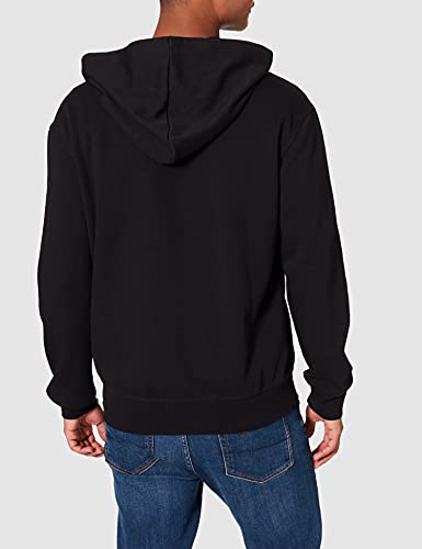 Sisley Jacket W/Hood L/S 322wo5059 Sudadera, Black 100, XL para Hombre