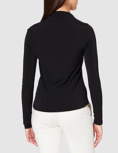 Sisley Sweater L/S 3807l12ru Jersey, Black 100, S para Mujer