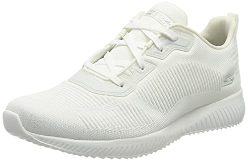 Skechers Bobs Squad-Tough Talk, Zapatilla Baja Mujer, White, 39 EU