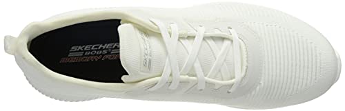 Skechers Bobs Squad-Tough Talk, Zapatilla Baja Mujer, White, 39 EU