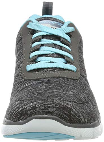 Skechers Flex Appeal 3, Zapatillas para Correr Mujer, Black, 38 EU