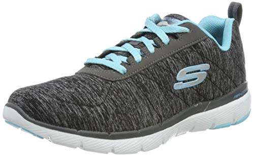 Skechers Flex Appeal 3, Zapatillas para Correr Mujer, Black, 38 EU