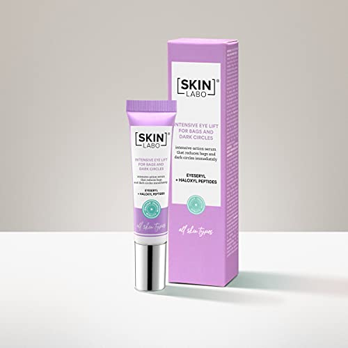 SkinLabo - Sérum intensivo efecto lifting para bolsas y ojeras. Reduce inmediatamente bolsas y ojeras. Para todos tipos de piel. 15 ml.