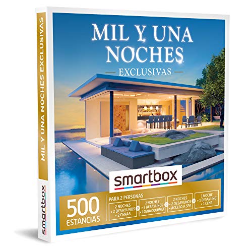 Smartbox - Caja Regalo Mil y una Noches exclusivas - Idea de Regalo Navidad - 2 Noches con Desayuno con 1 o 2 cenas para 2 Personas