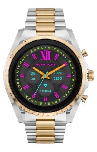 Smartwatch Bradshaw Para Mujer de Michael Kors de 6 Generación en Dos Tonos con Brazalete de Acero Inoxidable en Tono Plata, MKT5134