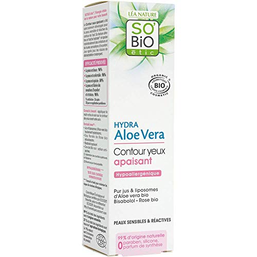 SO'BiO Etic - Contorno de ojos relajante Hydra Aloe Vera 15 ml