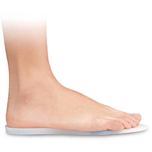 Soles Insertos de Silicona para Zapatos – Plantillas (par) Soporte Ortopédico para Caminar, Correr y Fitness, Diseño Suave, Cómodo, Hipoalergénico, Transparente, S/35-36-37, 2 Unidad