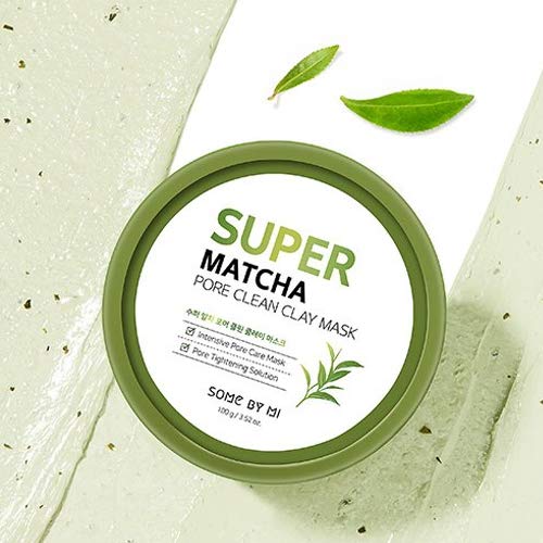 SOME BY MI Super Matcha Pore Clean Clay Mask, Mascarilla De Arcilla Purificante Con Té Matcha, 100 g, Verde, 300 Gramo