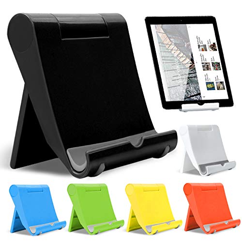 Soporte Tablet - Soporte de Móvil y Tableta Soporte Universal Plegable de Multiángulo Soporte Ajustable,Universal Soporte Ajustable Soporte multiángulo portátil para Tablets JAANY(Seis Colores)