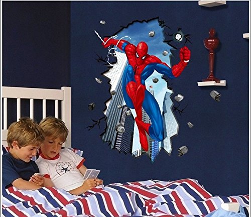 Spiderman XXXL Enorme Grande XXXL hombre araña Grande Enorme pared Pegatinas Niños Chicos Cuarto Calcomanía art Mural Decoración Decoración