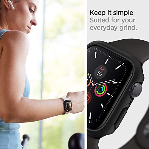 Spigen Thin Fit Compatible con Apple Watch Funda para 40 mm Series 6/SE/5/4 - Negro