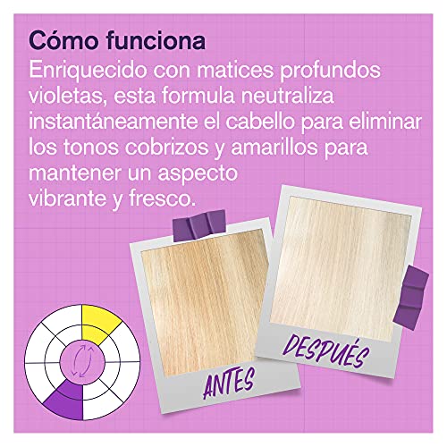 Spray Púrpura para Cabello Rubio - Tratamiento Tonificante Violeta Sin Aclarado para Eliminar Tonos Amarillos del Cabello Rubio, Platino, Gris/Plateado - Sin Parabenos ni Sulfatos - Aprobado por PETA