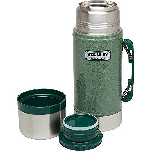 Stanley Classic Legendary Fiambrera Termica, Acero Inoxidable, Green Old Logo, 0.7L