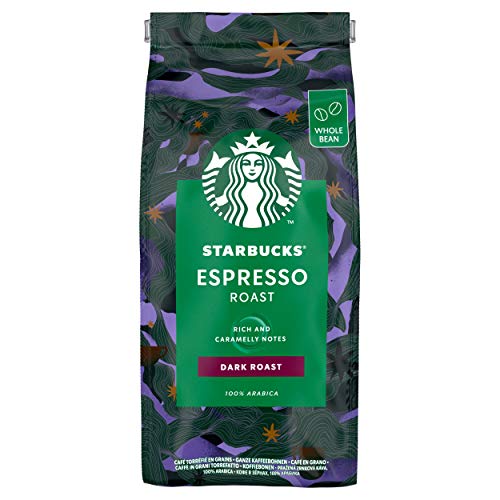 STARBUCKS Espresso Roast Café De Grano Entero De Tostado Intenso (4 Bolsa de 450g)