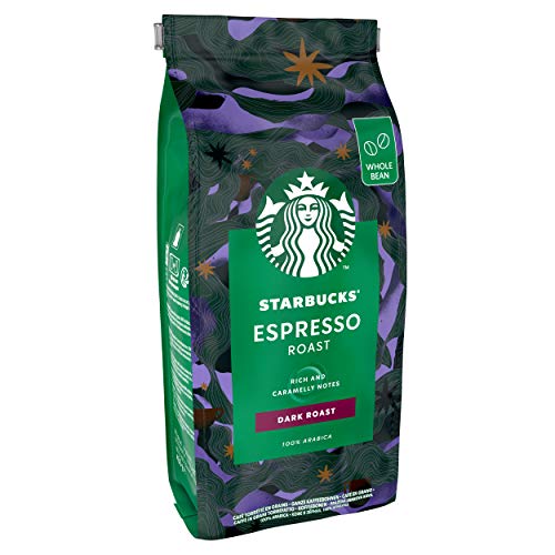 STARBUCKS Espresso Roast Café De Grano Entero De Tostado Intenso (4 Bolsa de 450g)