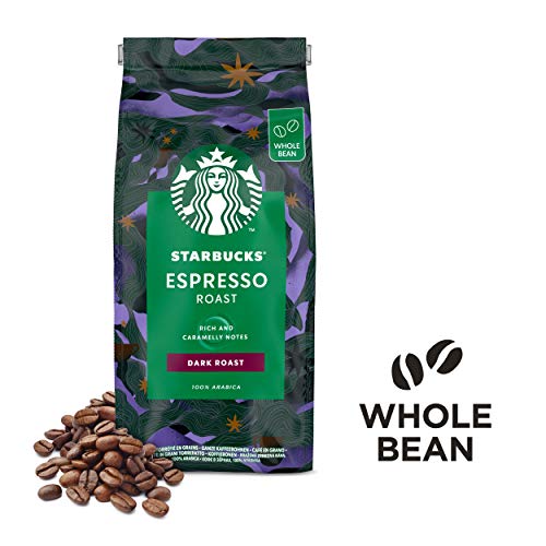 STARBUCKS Espresso Roast Café De Grano Entero De Tostado Intenso (4 Bolsa de 450g)