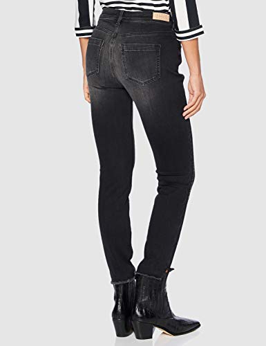 Street One 373361 Denim Style York Slim Fit High Waist Jeans, Authentic Black Wash (Negro), 34W x 28L para Mujer