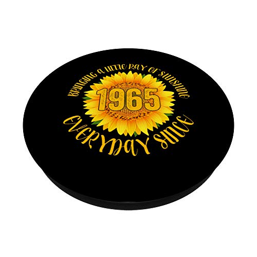 Sunflower 1965 55 años de edad regalos de cumpleaños para mujer 55 PopSockets PopGrip Intercambiable