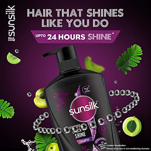 Sunsilk Impresionante champú Black Shine, 650 ml