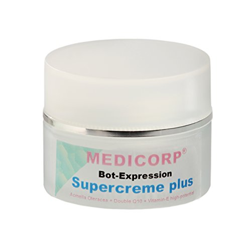 Super Crema | Crema Anti Arrugas Facial | Crema Efecto Botox | Crema Reafirmante Facial | Anti Manchas | Efecto Anti Age | Acmella Oleracea | Q10 | Vitamina E | Medicorp | 50 ml