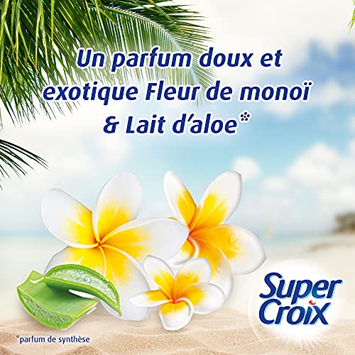 Super Croix Bora Bora - Lessive Liquide - Fleur de Monoï - 100 Lavages (4 x 1.25L)