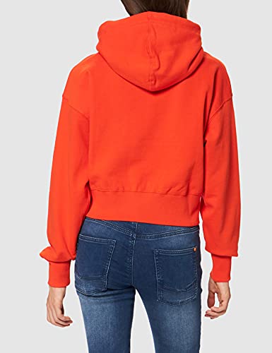 Superdry W2011066a Sudadera con Capucha, Bold Orange, Small para Mujer