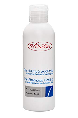 Svenson | Pre-champú Exfoliante | Exfolia, Estimula, Normaliza Y Elimina El Exceso De Grasa Del Cuero Cabelludo | Aporta Brillo Natural Al Pelo | Cabello Sano Y Brillante, Blanco, 150 Mililitro