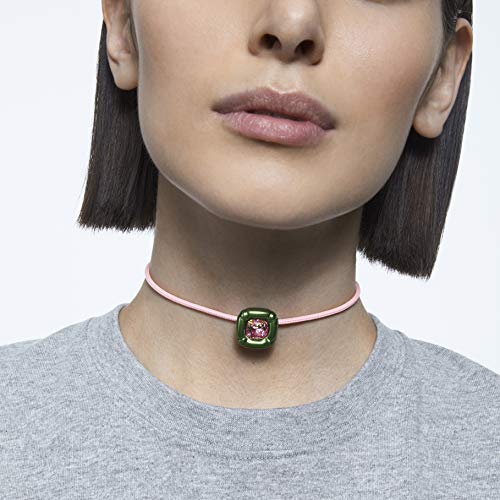 Swarovski Dulcis Collar, Cristales de talla cushion, Verde