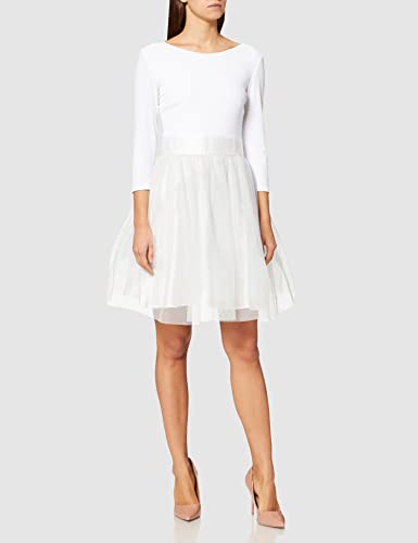 Swing Vestido para Mujer, Blanco (Creme/silbergrau 9416), 38