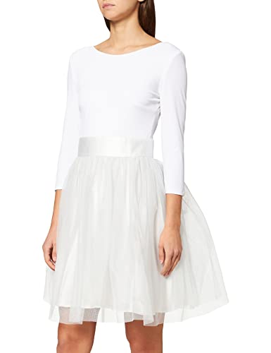 Swing Vestido para Mujer, Blanco (Creme/silbergrau 9416), 38