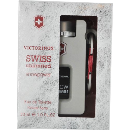 Swiss Army Swiss Unlimited Snowpower Men Eau De Toilette Spray, 1 Ounce by Swiss Army