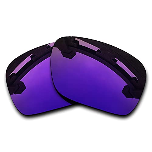 SYEMAX Lentes de repuesto para espejo polarizado compatibles con Oakley TwoFace (OO9189) Sunglass - Múltiples opciones, Plasma morado polarizado., Talla única