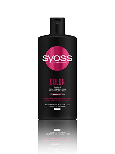 Syoss - Champú para pelo teñido o con mechas - Color - 6uds de 440Ml (2.640ml) – Protege la intensidad del color hasta 12 semanas - Cabello como recién salido de la peluquería