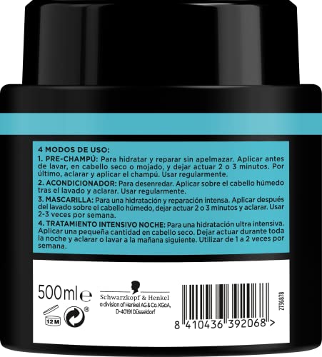 Syoss Mascarilla Intensiva 4 en 1 Hidratacion para cabello normal o seco 500ml