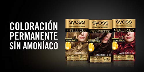 Syoss Oleo Intense - Tono 7 Rubio Medio – Coloración permanente sin amoníaco – Resultados de peluquería – Cobertura profesional de canas - 120 g