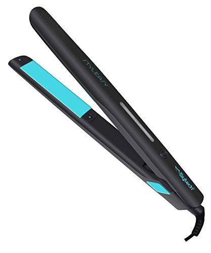 Sytech SY-PP7 Plancha de Pelo de Tecnología PTC Auto Heat de Color Azul y Negro