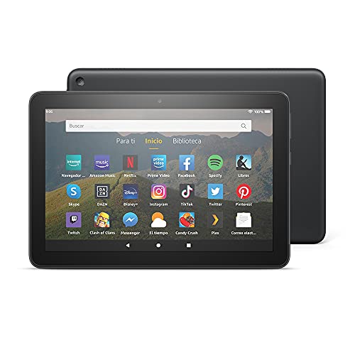 Tablet Fire HD 8, pantalla HD de 8 pulgadas, 32 GB (Negro) - Sin publicidad