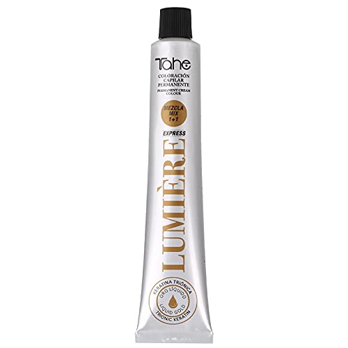 Tahe Lumière ExpressTinte de Pelo Profesional Coloración de Cabello Permanente Tinte Castaño Medio Dorado Tono 4.3 100 ml